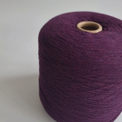 100% Cashmere Yarn - 2/26Nm - 1300m per 100g - Purple Wine Red Melange